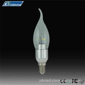 five star hotel using 3w led candle light 2800-3300k crystal lamp